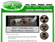 Tablet Screenshot of nbcfalloutshelters.com